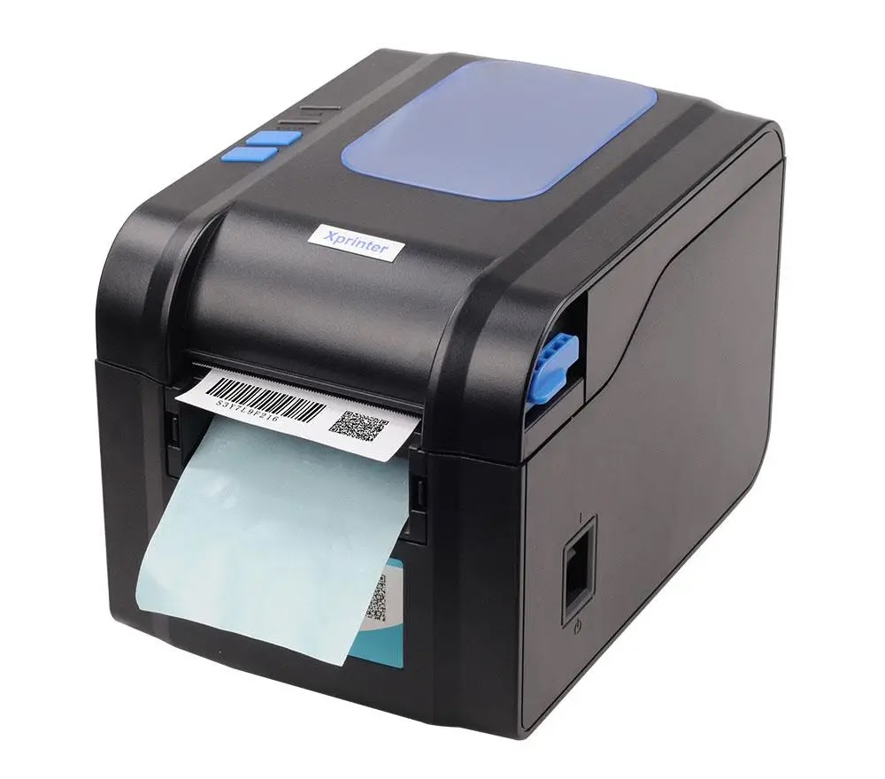 Принтер етикеток Xprinter XP-370B USB, термодрук, ширина до 80 мм